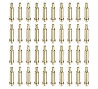 sourcing map 40 pines de 8 mm chapados en oro con resorte, cabezal de cobre, clavija de prueba de corriente, conector de sondas de repuesto