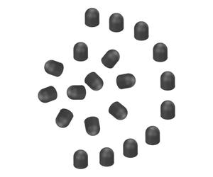 sourcing map 40 puntas de repuesto para lápiz capacitivo de 6,5 mm, de goma de silicona, color negro