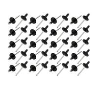 sourcing map 40 remaches ciegos de brida grande de extremo abierto de aluminio de 4,8 mm x 12 mm