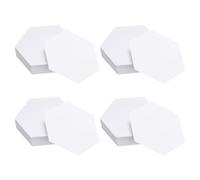 sourcing map 400 unidades de papel hexagonal para acolchar, plantilla de piezas de papel inglés de 2 pulgadas, piezas de papel de base, suministros de retazos para acolchar, costura, manualidades