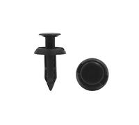 sourcing map 40Pcs Clips De Sujeción Plástico Negro 6Mm Para Coche