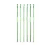sourcing map 4mm Aluminio Crochet Gancho, 6pcs Verde Tejer Agujas de Ganchillo Crochet Gancho Herramienta de Ganchillo para Tejer Suéter para Bricolaje Artesanal Hilo
