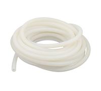 sourcing map 4mm x 8mm Silicona Translúcido Tubo Agua Aire Bomba Manguera Tubería 16 Pies Largo