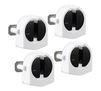 sourcing map 4Pcs 2A G5-F288 T5 Light Socket G5 Base Fluorescente Portalámparas Blanco