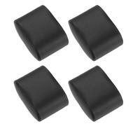 sourcing map 4Pcs Almohadillas de Exhibición de Joyas de Cuero PU para Relojes y Pulseras en Forma de Brazalete (2.95" x 2.09" x 1.77", Negro)