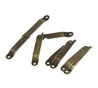 sourcing map 4Pcs Bisagras De Apoyo Plegable Muebles Caja Tapa Giratorio De Color Bronce De 6,1 Cm