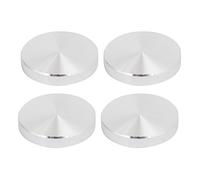 sourcing map 4Pcs Disco De Aluminio Rosca M10 Hardware Para Mesa De Cristal De 60mm De Diámetro 10mm De Espesor