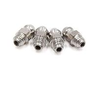 sourcing map 4Pcs M6x1 Engrasador Recta Boquilla de Grasa de Acero Inoxidable Boquillas de Engrase