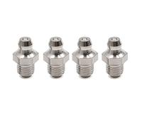 sourcing map 4Pcs M8x1 de Rosca Macho Recto Boquilla de Grasa de Acero Inoxidable Boquillas de Engrase