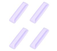 sourcing map 4Pcs Tiradores de Armario Autoadhesivos, Tiradores de Armario de Pelar Y Pegar con Adhesivo para Armario, Baño, Cómoda, Armario, Lila Claro