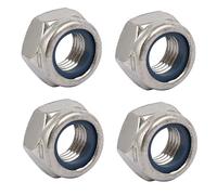 sourcing map 4pcs Tuercas hexagonales M12 x 1,5 mm tono rosca métrica fina