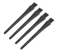sourcing map 4uds Antiestático ESD Cepillo Portátil Plástico Mango Nylon Laboratorio Limpieza Cepillos para Electrónica Teclado PCB BGA Reparación Soldadura, 18x14mm Cerdas
