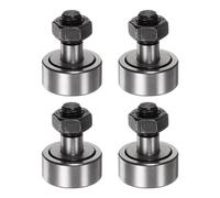 sourcing map 4uds CF12-1 Leva Seguidor KR32 Aguja Rodillo Rodamiento M12x1.5mm Macho Rosca 32mm Rodillo Diámetro Perno Tipo 14mm Rodillo Ancho Miniatura Pista Rodillo Rodamientos