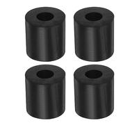 sourcing map 4uds Goma Espaciador 1.57" OD 0.63" ID 1.57" Grosor Neopreno Redondo Anti Vibración Aislamiento Almohadillas Aislador Goma Arandelas Bujes para Casa Coches Barco Negro