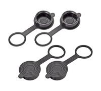 sourcing map 4uds GX16 Aviación Conector Enchufe Cubierta, Impermeable Plástico Tapa Negro