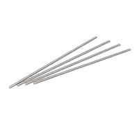 sourcing map 4uds M5 X 250mm Completamente Roscada Varilla 304 Inoxidable Acero Derecha Mano Roscas