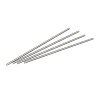sourcing map 4uds M6 X 250mm Completamente Roscada Varilla 304 Inoxidable Acero Derecha Mano Roscas