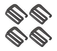 sourcing map 4uds Metal G Ganchos Correas Hebillas 1,5" 38mm Mate Negro | G-Gancho Ondulada Hebilla Ajustador Desliza Hebilla, para Mochila Correa Cinta