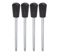sourcing map 4uds Sujeción Manijas M8 Rosca 180mm (7") Longitud Cromado Giratorio Manivela Manija Empuñadura Volante Tornillo Vástago para Torno Máquina