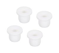 sourcing map 4uds T Tipo Goma Ojal Montaje Diámetro 12mm 5/8 Pulgadas OD (16x7,5x12mm) Sello Protección Flexible Agujero Tapones para Cable Tubería Blanco
