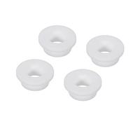 sourcing map 4uds T Tipo Goma Ojal Montaje Diámetro 28mm 1 3/8 Pulgadas OD (35x18x13,5mm) Sello Protección Flexible Agujero Tapones para Cable Tubería Blanco