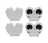 sourcing map 4uds T5 Fluorescente Luz Soporte G5 Base Doble Cabezal Lápidas Lámpara Zócalo AC 500V 2A para LED Fluorescente Tubo