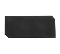 sourcing map 4uds Zapato Suela Protector 9.84"x3.94" Ruido Goma Negro | Zapato Inferior Agarre Almohadillas, Antideslizante, Reducción, para Altos-Tacones