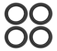 sourcing map 5" 5 Pulgadas Anillos envueltos de Goma del Borde del Altavoz para Reparación de Altavoces o Bricolaje 4uds