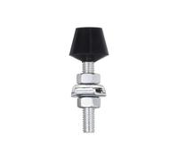sourcing map 5 abrazaderas de palanca de cabeza de goma, M5 x 36 mm, montaje de tornillo de acero al carbono para cajas, armarios, puertas con 10 tornillos y arandelas