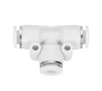 sourcing map 5 accesorios de empuje para conectar tubo de 1/4 pulgadas OD T en forma de T de plástico de conexión rápida manguera de aire kit de montaje neumático reductor de 3 vías conector de