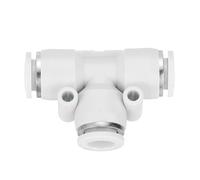 sourcing map 5 accesorios de empuje para conectar, tubo de 5/16 pulgadas, OD en forma de T, manguera de aire de conexión rápida, kit de montaje neumático reductor de 3 vías, conector de bloqueo de