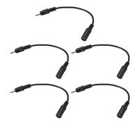 sourcing map 5 adaptadores de punta convertidores de conector de 5,5 x 2,1 mm a 3,0 x 1,1 mm, 17 cm, conexión de alimentación CC