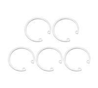 sourcing map 5 anillos de retención internos de 55 mm, anillos de presión internos de acero inoxidable 304 GB893 para ejes ranurados, tono plateado