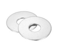 sourcing map 5 arandelas planas M16, acero inoxidable 304 de 17 mm de diámetro interior x 50 mm de diámetro exterior x 3 mm de grosor para tornillos de pernos, reparación de fábricas, cocinas, tiendas