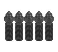 sourcing map 5 boquillas de acero endurecido de 0,2 mm, rosca M6 K1, accesorios de boquilla de impresora 3D, punta de alta temperatura, resistente al desgaste, para impresoras 3D K1, extrusora, punta