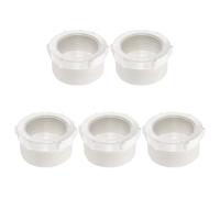 sourcing map 5 bujes reductores de PVC G2 rosca macho a rosca hembra G1-1/2 conectores de acoplamiento de rosca hembra de PVC, adaptador reductor de tubería para conexión de tuberías, sistema de