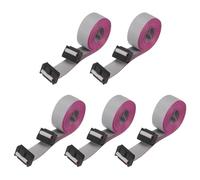 sourcing map 5 cables planos de conector IDC, 14 pines de 2,54 mm, paso de 1,5 m de longitud, FC a FC hembra doble, cable plano para electrónica industrial, color gris