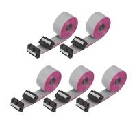 sourcing map 5 cables planos de conector IDC, 16 pines de 2,54 mm, paso de 1,5 m de longitud, FC a FC hembra doble, cable plano para electrónica industrial, color gris