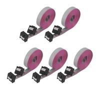 sourcing map 5 cables planos de conector IDC, 8 pines de 2,54 mm, paso de 1,5 m de longitud, FC a FC hembra doble, cable plano para electrónica industrial, color gris