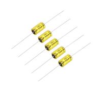 sourcing map 5 condensadores electrolíticos no polarizados de 5.6uF 100 V, condensador divisor de frecuencia de audio de aluminio de 17 mm x 10 mm para proyectos de audio de bricolaje, altavoces de