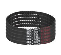 sourcing map 5 correas dentadas de goma 128XL 037 de 64 dientes, 0,9 cm de ancho, 0,5 cm de paso de 0,5 cm