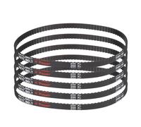 sourcing map 5 correas dentadas de goma 200XL 037 de 100 dientes, 0,9 cm de ancho, 0,5 cm de paso de 0,5 cm