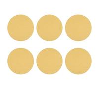 sourcing map 5 discos de lija de 203 mm, grano 40, con gancho y bucle, almohadillas de lijadora orbital aleatoria para carpintería, automoción y pulido de metales, color amarillo