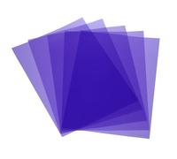 sourcing map 5 hojas de plástico de colores, película ámbar transparente A4, filtro de luz de gel de corrección de color, impermeable, hoja de 11.7 x 8.3 pulgadas para manualidades, iluminación LED