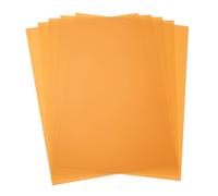 sourcing map 5 hojas de plástico de colores, película ámbar transparente A5, filtro de luz de gel de corrección de color, impermeable, hoja de 8.3 x 5.8 pulgadas para manualidades, iluminación LED