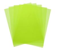 sourcing map 5 hojas de plástico de colores, película ámbar transparente A5, filtro de luz de gel de corrección de color, impermeable, hoja de 8.3 x 5.8 pulgadas para manualidades, iluminación LED