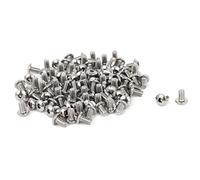 sourcing map - ® 5 mm de largo M2.5 x 4 mm Hexagonal Botón Tornillos De Cabeza De Tornillos 100 Pcs