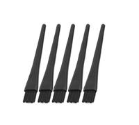 sourcing map 5 Pcs 1.5 x 0.5cm Black Plastic Round Handle Anti Static ESD Brush