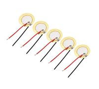 sourcing map 5 Pcs Discos Piezo 20mm Pastilla acústica de Transductor Micrófono Activador CBG Guitarra