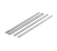 sourcing map 5 Pcs Varilla Roscada Espárragos Herramienta M4 X 110 mm
